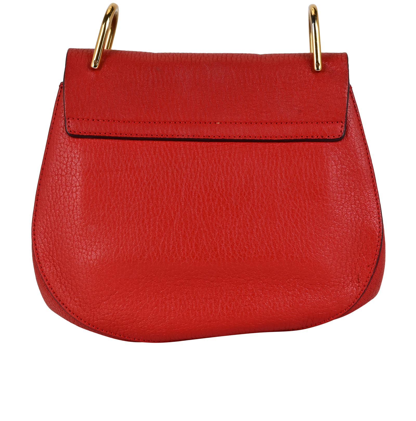 Small Drew, &pound;295, Handbags, Red, Leather, Back view